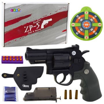 slomart Revolver ZP-5 na spužvaste metke i vodene kuglice, meta, futrola