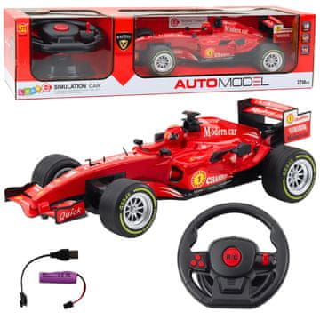 Daljinski upravljani RC Racer Svjetla na volanu Zvuci 1:12 Crvena