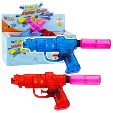 slomart Prozirni pištolji na vodu LEAN TOYS (crveni/plavi, domet 8m, 23cm)