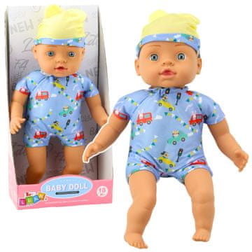 slomart Bebalutka LEAN TOYS u plavoj haljinici, 31 cm