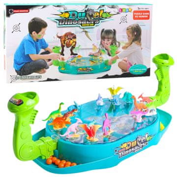 slomart LEAN TOYS Igra spretnosti - Dinosaurski napad kuglicama