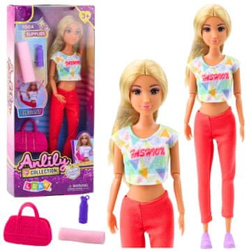slomart LEAN TOYS Lutka Anlily - Joga s dodacima