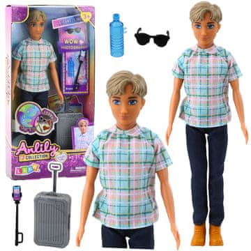 slomart Lutka Anlily dječak s dodacima LEAN TOYS