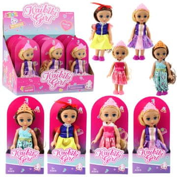 slomart LEAN TOYS Mini lutka princeza, 17 cm, mix