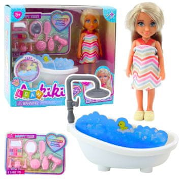 slomart Mini lutka LEAN TOYS Ankiki s kadom i priborom za njegu