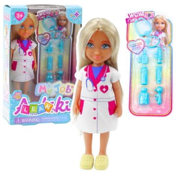 slomart Mini lutka LEAN TOYS Ankiki Doktor s priborom za liječenje
