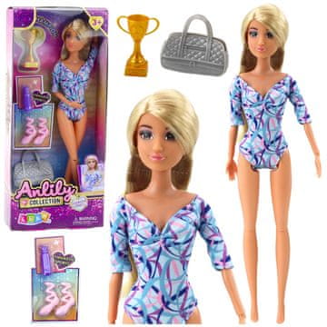 slomart Lutka LEAN TOYS Anlily Balerina, pokretni udovi, pribor