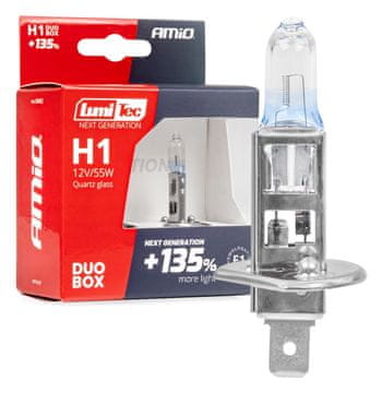 slomart Halogene žarulje AMiO LumiTec H1, 12V 55W, +135% svjetla