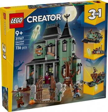 slomart LEGO Creator 31167 Ukleta rezidencija, komplet za gradnju 3-u-1