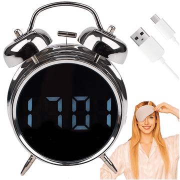 slomart Digitalni sat budilica IZOXIS 26337, retro, LED