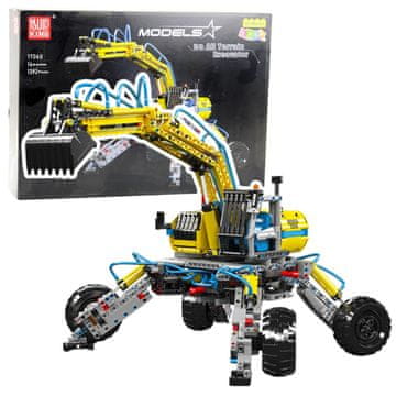 slomart LEAN TOYS građevinski blokovi, terenski bager, 1392 el.