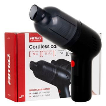 AMIO Bežični usisavač za automobil bez četkica 70W 11kPa USB-C VC-08 HEPA -04416
