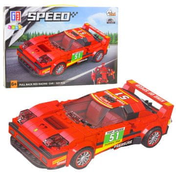 slomart LEAN TOYS Gradivni blokovi Auto Robot 2u1 (pogon), 329 kom.
