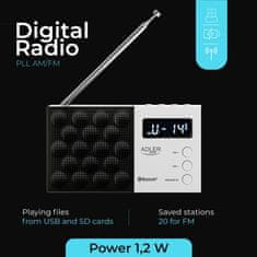 Adler AD 1908 radio digitalno PLL AM/FM