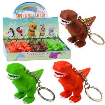 slomart Priveza Dinosaur LED sa zvukom, zelena, mini svjetiljka