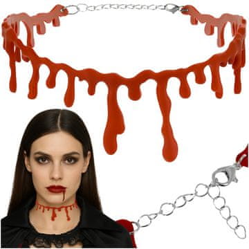 slomart Choker ogrlica 'krvava' za Noć vještica RUHHY 26143