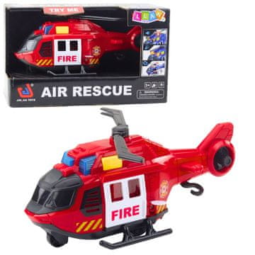 slomart LEAN TOYS Vatrogasni helikopter s dizalicom, svjetla, zvukovi