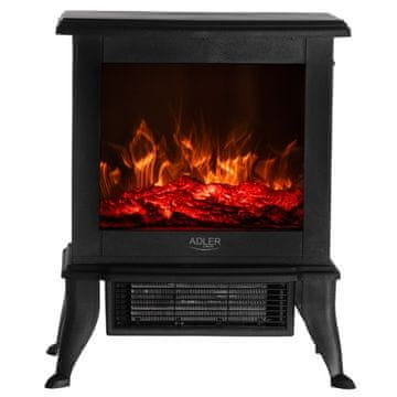 AD ADLER AD 7754 Električni kamin, 1000W/1800W, 3D efekt plamena