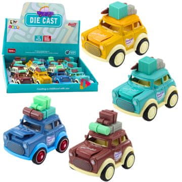 slomart Putnički automobil LEAN TOYS, metalni, s podskakujućom haubom, miješane boje