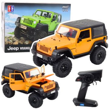 Double E RC Jeep Wrangler Rock Crawler narančasti 1:14 terensko vozilo na daljinsko upravljanje