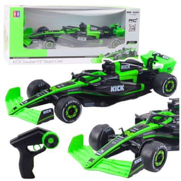 Double E Sauber F1 C44 crno-zeleni trkaći automobil na daljinsko upravljanje u mjerilu 1:16