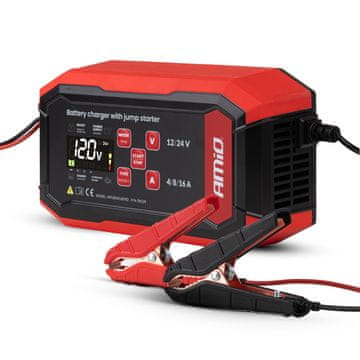 AMIO Digitalni ispravljač s pomoći pri pokretanju AGM GEL STD LFP MAX 16A 12V 24V PRO -04529