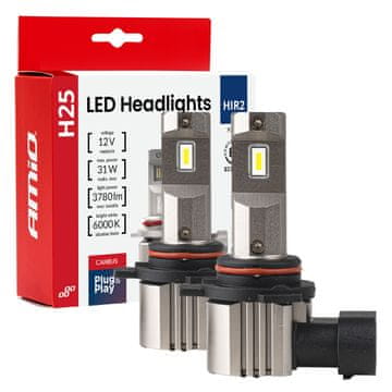 slomart Auto LED žarulja AMiO H25 CANBUS HIR2 (9012), 12V, 31W