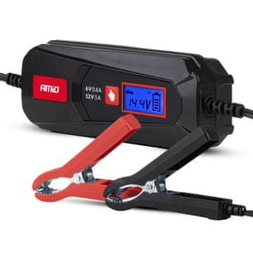 slomart Digitalni punjač AMiO AMiO-04522, 5A, 6V/12V (SLA, LFP)