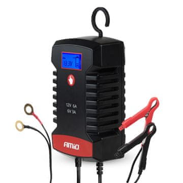 AMIO Digitalni ispravljač AGM GEL STD LiFePo4 MAX 6A 6V 12V PRO HOOK -04532