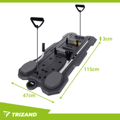 Trizand daska za pilates s LCD brojačem, crna