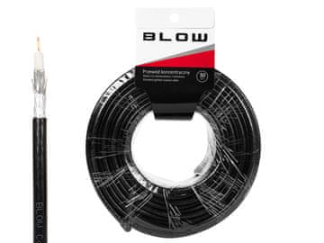 slomart Blow Koaksijalni kabel RG6U CU, 30m, 96x oplet, crni, gelirani