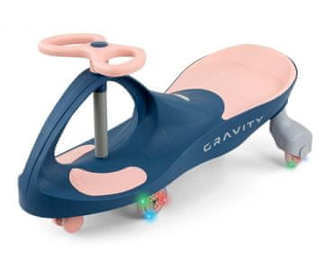 slomart Milly Mally Gravity gravitacijski vozilica, tamno plava/roza