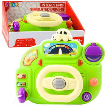 slomart LEAN TOYS interaktivni volan za djecu sa simulatorom vožnje