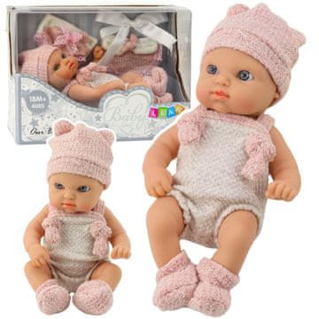 slomart LEAN TOYS lutka novorođenče (18 cm) s dodacima