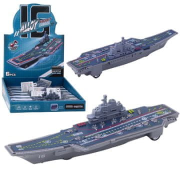 slomart Vojni Nosač Zrakoplova s svjetlima i zvukovima LEAN TOYS, 24 cm
