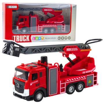 slomart Vatrogasno vozilo s podiznom platformom i prskalicom vode LEAN TOYS