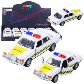 slomart Klasični policijski automobil, metalni, s povlačenjem unatrag, LEAN TOYS, 1:32