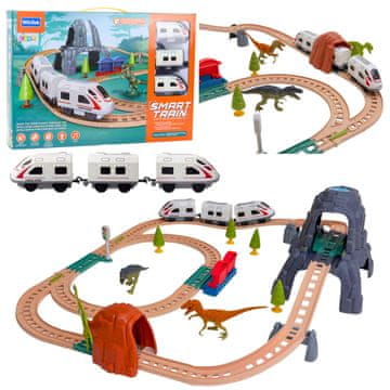 Električni vlakić s svjetlima i zvukovima iz parka dinosaura 76 cm