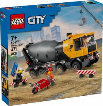 slomart LEGO City 60478 Mikser za beton, građevinsko vozilo