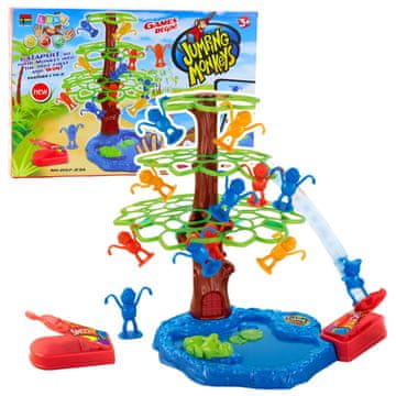 slomart LEAN TOYS Skakavci majmuni - obiteljska igra vještina