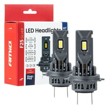 slomart Auto LED žarulje AMiO F25 Silver Full Canbus H7/H18 62W