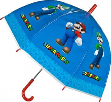 slomart Ručni, prozračni kišobran Super Mario, 19"