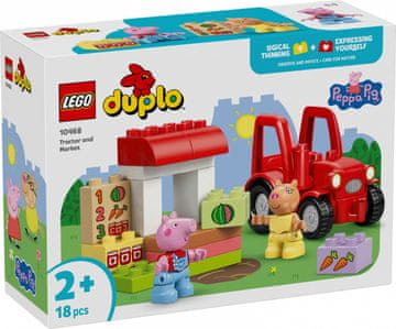 slomart LEGO DUPLO Peppa Pig Traktor i tržnica (10468)