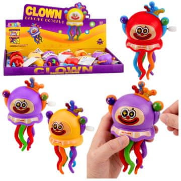 slomart Navijajuća igračka Lean Toys - Hobotnica klaun (igračka na navijanje)