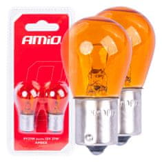 slomart AMiO Halogene žarulje PY21W BA15s 12V narančaste (2 komada)