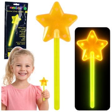 slomart Svjetleći štapić LEAN TOYS zvijezda, 22 cm
