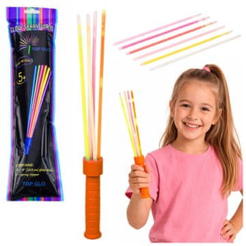 slomart Čarobni štapić Glow Stick za zabave, 29 cm, 6 umetanja