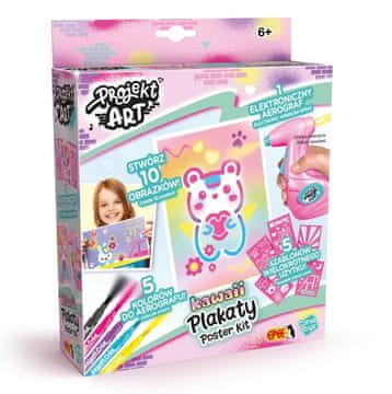 slomart EPEE Projekt Art - Kawaii plakati, kreativni set s elektronskim aerografom