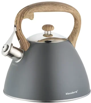 slomart Klausberg Klasični kuhinjski čajnik, 3l, sivi