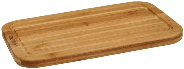 slomart Kinghoff daska za rezanje od bambusa 33x23x1,9 cm